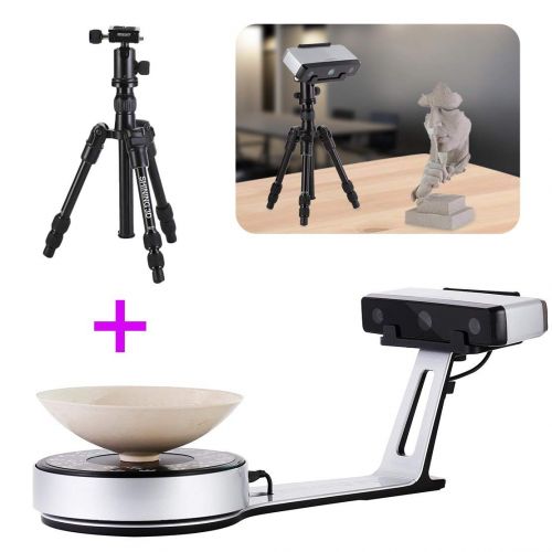  2019 Version EinScan-SP White Light Desktop 3D Scanner, 0.05 mm Accuracy, 1200mm Cubic Max Scan Volume, 4s Scan Speed, FixedAuto Scan Mode, Compelete Upgrade from EinScan-SE Deskt