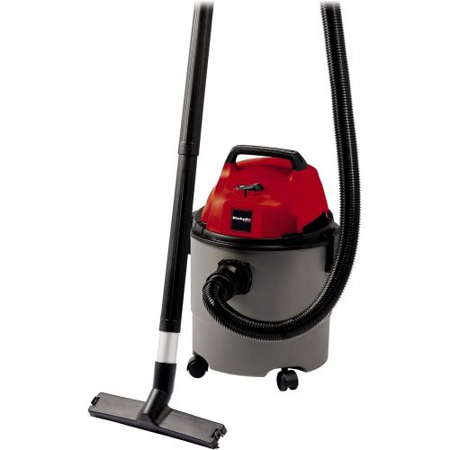  Einhell Nass-Trockensauger TC-VC 1815 (1.250 W, 15 L, Blasanschluss, Zubehoerhalterung, inkl. Kombiduese Teppich-/Glattboeden, Fugenduese, Plastikschlauch 1,5m, 3tlg. Plastikrohr, Scha