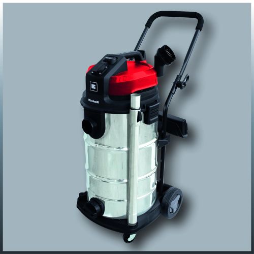  Einhell Nass-Trockensauger TE-VC 2340 SA (1200W ECO Power, 2.250W Automatiksteckdose, 40L Edelstahlbehaelter, Teleskop-Saugrohr, umfangreiches Duesenzubehoer)