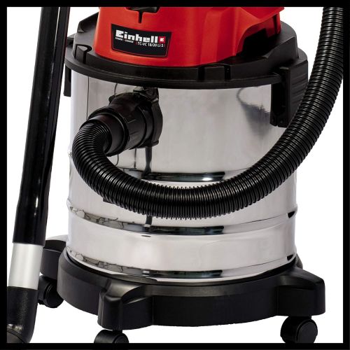  Einhell Akku Nass Trockensauger Li S-Solo Power X-Change (Li-Ion, 18 V, 20 l-Edelstahlbehalter, Blasanschluss, inkl. umfangreichem Zubehoer, ohne Akku und Ladegerat) TC-VC 18/20