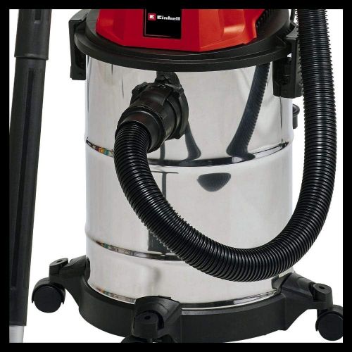  Einhell Nass-Trockensauger TC-VC 1820 S (1250 W, 20 L, Blasanschluss, Zubehoerhalterung, inkl. Kombiduese Nass-/Trockensaugen, Fugenduese, Plastikschlauch 1,5m, 3tlg. Plastikrohr, Sch