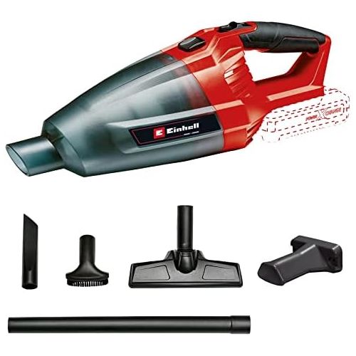  Einhell Akku-Handstaubsauger TE-VC 18 Li-Solo Power X-Change (Lithium-Ionen, 540 ml-Staubfangbehalter, inkl. 3 Duesen, Verlangerung, Wandhalterung, ohne Akku und Ladegerat)