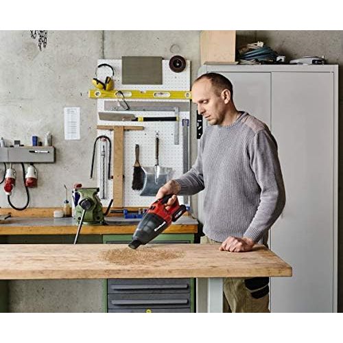  Einhell Akku-Handstaubsauger TE-VC 18 Li-Solo Power X-Change (Lithium-Ionen, 540 ml-Staubfangbehalter, inkl. 3 Duesen, Verlangerung, Wandhalterung, ohne Akku und Ladegerat)