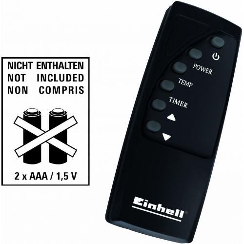  Einhell Konvektor GCH 2000 (2000 Watt max., X-Shape Heizelement, 2 Heizstufen, Thermostat, Timer, Touchscreen, LCD-Display, Glasfront, Fernbedienung)