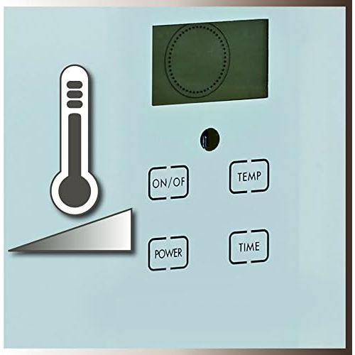  Einhell Glaskonvektor GCH 2000 W (2 Heizstufen bis 2000 Watt, X-Shape Heizelement, Thermostat 15 bis 50 Grad, Touchscreen, LCD-Display, Zeitschalter)