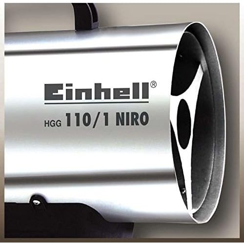  Einhell Heissluftgenerator HGG 110/1 Niro (DE/AT) (Heizmantel aus verzinktem Stahlblech, Gehause aus Nirostablech, Piezozuendung, Rueckbrandsicherung)