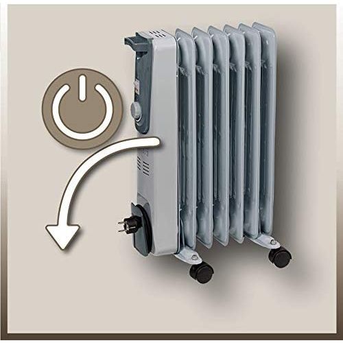  Einhell OElradiator MR 715/2 (bis 1.500 Watt, 3 Heizstufen, stufenloser Thermostatregler, fahrbar, Kipp- und UEberhitzungsschutz, Betriebsanzeige)