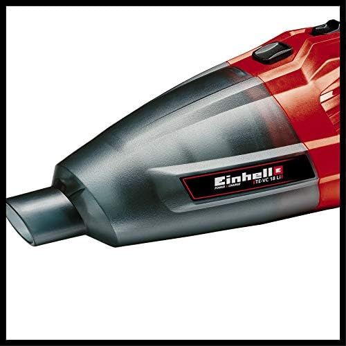  Einhell Akku-Handstaubsauger TE-VC 18 Li-Solo Power X-Change (Lithium-Ionen, 540 ml-Staubfangbehalter, inkl. 3 Duesen, Verlangerung, Wandhalterung, ohne Akku und Ladegerat)