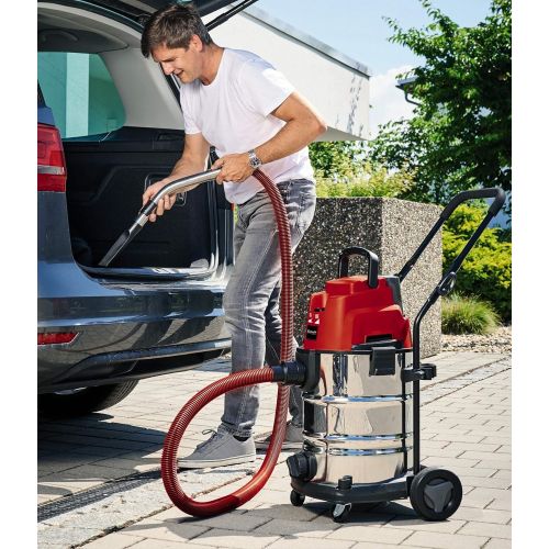  Einhell Akku-Nass-Trockensauger TE-VC 36/30 Li S-Solo Power X-Change (Li-Ion, 36 V, ECO/BOOST-Mode, Edelstahlbehalter 30 l, inkl. Schlauch, ohne Akku und Ladegerat)