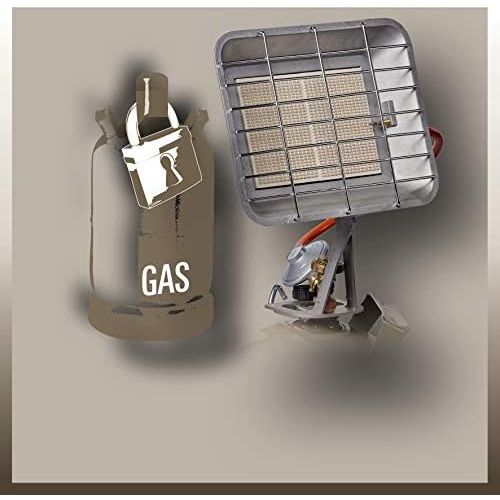  [아마존베스트]Einhell GS 4400 gas heater (heating output 2900-4400 W, incl. gas pressure regulator 50mbar, gas hose, regulator, for all standard gas bottles)