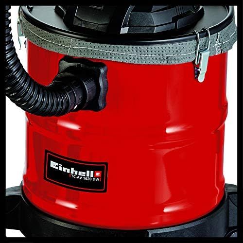  [아마존베스트]Einhell TC-AV 1620 DW Ash Vacuum Cleaner, 1,250 W, 165 mbar, 1.2 m Suction Hose, 20 l Collection Container, 2351665