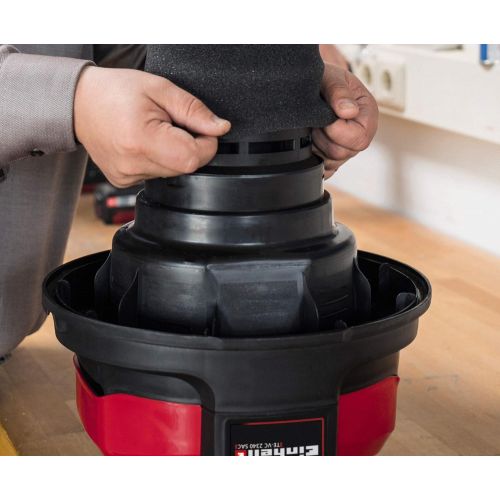  [아마존베스트]Original Einhell foam filter set of 5 (wet-dry vacuum cleaner accessories, suitable for all wet-dry vacuum cleaners).