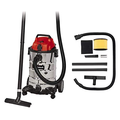  [아마존베스트]Einhell Wet Dry Vacuum Cleaner TC-VC 1930 SA 1,500 W, 30 L, Blower Connection, Cable Holder, Accessory Holder, Includes Combination nozzle carpeted / smooth floors, crevice nozzle,