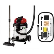 [아마존베스트]Einhell TE-VC 1925 SA Wet/Dry Vacuum Cleaner (ECO Technology, 800 W, 25 L, Blow Connection, Air Regulator, Accessory Holder, Includes Extensive Accessories + Set of 5 Foam Filters)