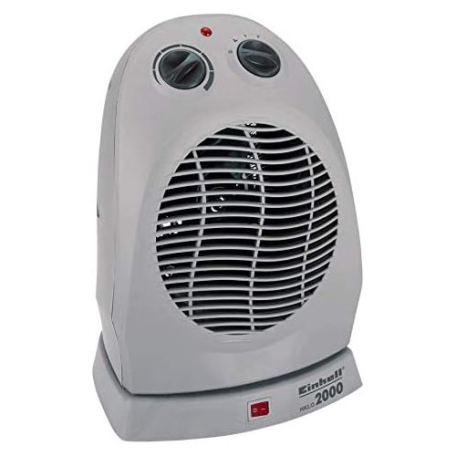  Einhell HKLO 2000 Fan Heater (up to 2000 Watt, 90° Swivel Function, Thermostat Control, 2 Heat Settings, Safety Shut Off in the event of Overheating / Falling)