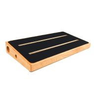 EireannMusic Handmade Hardwood Wooden Pedalboard Cherry for up to 24 Pedals