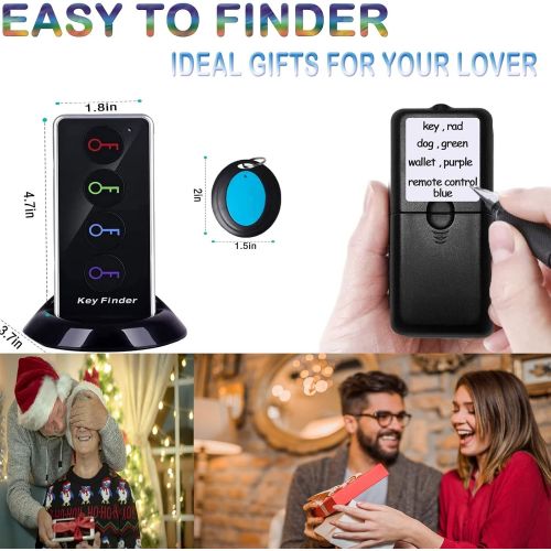  Key Finder, eirix 80dB Wireless Item Sound Locator Remote Finder with LED Light, Tracker Device for Remote Control Finding Car Keys Wallet Phone Glasses Luggage Pets, 1 Transmitter