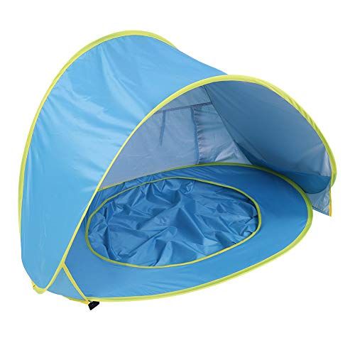  Ejoyous Baby Beach Tent with Pool, Portable Up Infant Beach Shade Canopy UV Protection Sun Shelter Waterproof Shade Pool for Outdoor Activities Beach Cam Hiking Traveling, Easy to Setup