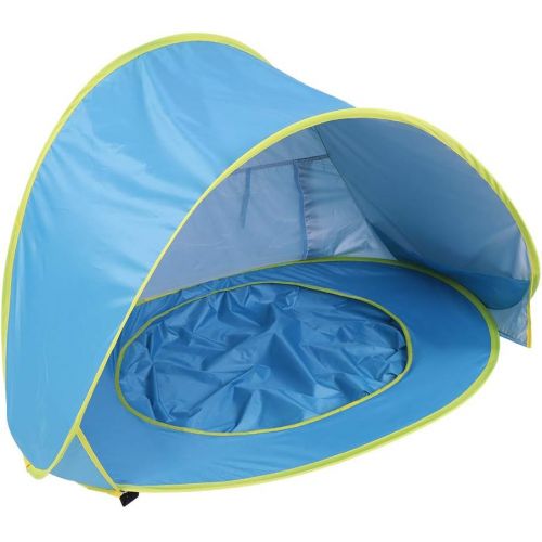  Ejoyous Baby Beach Tent with Pool, Portable Up Infant Beach Shade Canopy UV Protection Sun Shelter Waterproof Shade Pool for Outdoor Activities Beach Cam Hiking Traveling, Easy to Setup