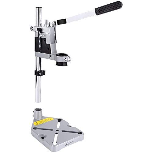  [아마존베스트]Ejoyous Drill Press Stand, Universal Bench Clamp Desktop Drill Holder Workbench Repair Tool with Single Hole Aluminum Heavy-duty Base