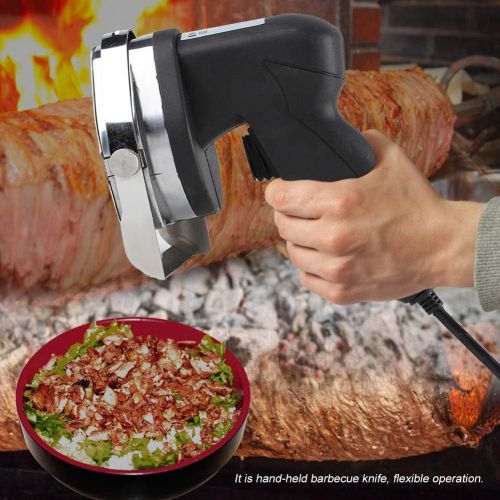  [아마존베스트]Ejoyous Doner Knife Doner Cutter Electric 80 W Grill Knife with Ergonomic Handle Comfortable for Cutting Doner Kebab Meat EU