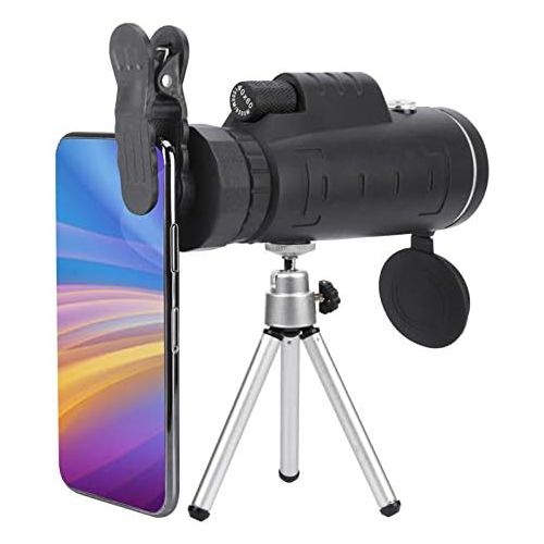  [아마존베스트]Ejoyous Portable Monocular Telescope Waterproof HD 40x60 Monocular with Phone Holder Monocular Telescope with Tripod for Bird Watching Sports Events Camping Hunting