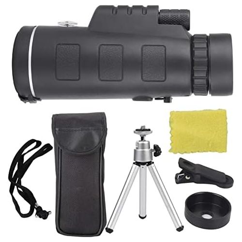  [아마존베스트]Ejoyous Portable Monocular Telescope Waterproof HD 40x60 Monocular with Phone Holder Monocular Telescope with Tripod for Bird Watching Sports Events Camping Hunting