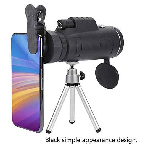  [아마존베스트]Ejoyous Portable Monocular Telescope Waterproof HD 40x60 Monocular with Phone Holder Monocular Telescope with Tripod for Bird Watching Sports Events Camping Hunting