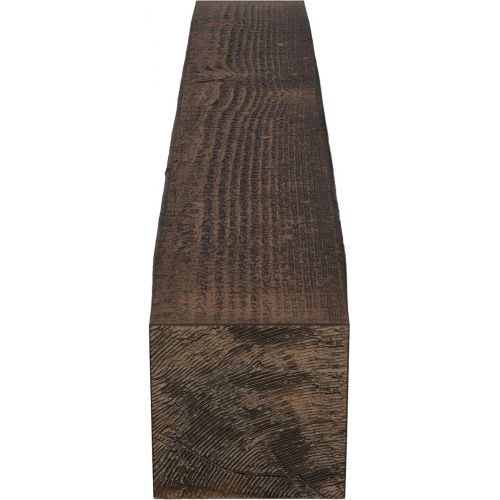  Ekena Millwork MANURS04X04X60ZD Rough Sawn Faux Wood Fireplace Mantel, 4H x 4D x 60W, Premium Aged