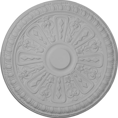  Ekena Millwork CM18RA2AMF Raymond Ceiling Medallion, 18OD x 1 1/4P (Fits Canopies up to 5 3/8), Hand Painted Americana