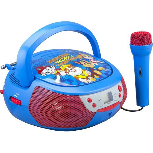  eKids 430?Paw Patrol CD Player with Mic for Children Portable bunt