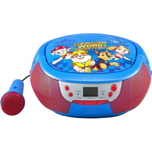  eKids 430?Paw Patrol CD Player with Mic for Children Portable bunt