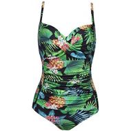 [아마존핫딜][아마존 핫딜] Ekouaer Womens One Piece Swimsuit Elegant Inspired Vintage Pin up Monokinis Tummy Control Swimwear Shirred Bathing Suits