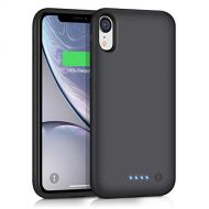 [아마존베스트]Ekrist Battery Case for iPhone XR, Upgraded [6800mAh] Portable Protective Charging Case Rechargeable Extended Battery Pack Power Bank Charger Case Compatible with Apple iPhone XR (