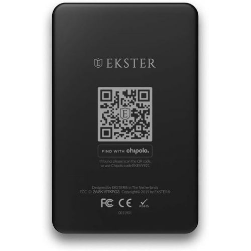  [아마존베스트]Ekster: Tracker Card - Solar Powered Tracker - Bluetooth - Two-Way Ringer