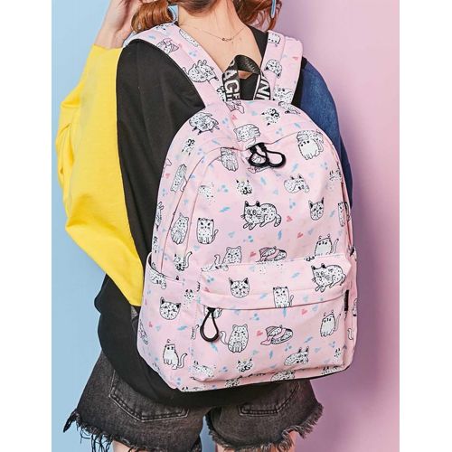  El-fmly Girls School Bag for Kids Elementary Backpack with Tote Shoulder Handbag