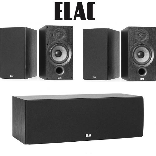  Elac (1 Pair) F6.2 Debut 2.0 Floorstanding Speaker (Each) Debut C6.2 Aramid-Fiber Center-Channel Speaker Bundle