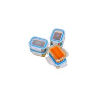 [아마존베스트]Elacra Glass Baby Food Storage Containers 4oz - Small Glass Containers with BPA-Free & Locking Lids -...