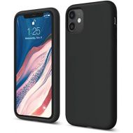 [아마존베스트]elago Silicone Case Compatible with iPhone 11 (Black) - Premium Liquid Silicone, Raised Lip (Screen & Camera Protection), 3 Layer Structure, Full Body Protection