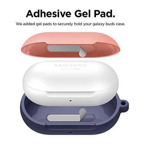  [아마존베스트]elago Galaxy Buds Silicone Case Compatible with Samsung Galaxy Buds Plus (2020) and Galaxy Buds (2019) - Full Protection, Non-Slip Gel Pad, Supports Wireless Charging