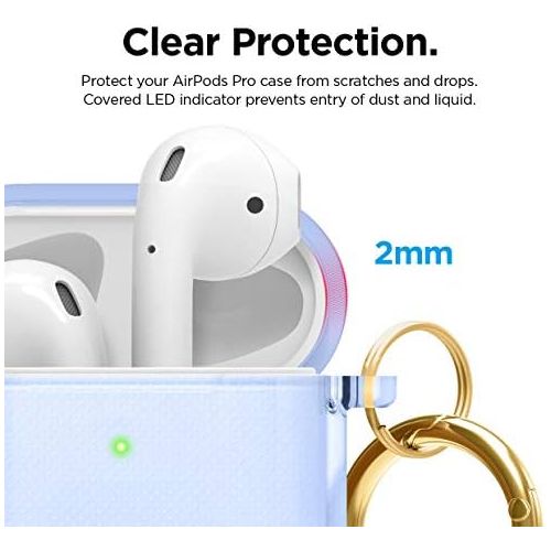  [아마존베스트]elago Clear TPU Case Transparent Case Compatible with Apple AirPods 2 & 1 - Premium TPU, Anti-Yellow, Smudge-Free, Supports Wireless Charging (Transparent)