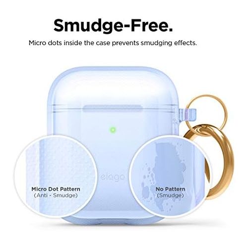  [아마존베스트]elago Clear TPU Case Transparent Case Compatible with Apple AirPods 2 & 1 - Premium TPU, Anti-Yellow, Smudge-Free, Supports Wireless Charging (Transparent)