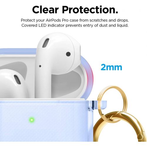  [아마존베스트]elago Clear TPU Case Transparent Case Compatible with Apple AirPods 2 & 1 - Premium TPU, Anti-Yellow, Smudge-Free, Supports Wireless Charging (Transparent)