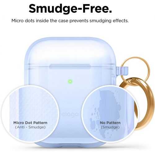  [아마존베스트]elago Clear TPU Case Transparent Case Compatible with Apple AirPods 2 & 1 - Premium TPU, Anti-Yellow, Smudge-Free, Supports Wireless Charging (Transparent)