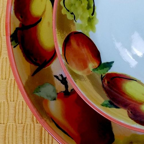  Elama Fruitful Bounty 5 Piece Pasta Serving Bowl Set