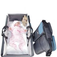 ElanBambino Bassinet for baby, travel bed, best portable all access diaper bag. Bonus sheet.