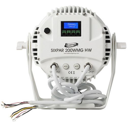  Elation Professional SIXPAR 200WMG HW - IP65 LED PAR (RGBAW+UV, White Marine Grade)