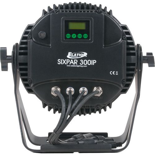  Elation Professional Sixpar 300IP LED Fixture RGBWA+UV (Outdoors, Black)