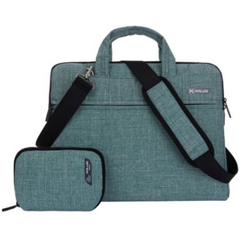  ElctronicStore Waterproof Laptop Bags For 15-Inch Laptop, Notebook Sleeve Bag Part Linen Green Computer, Electronics