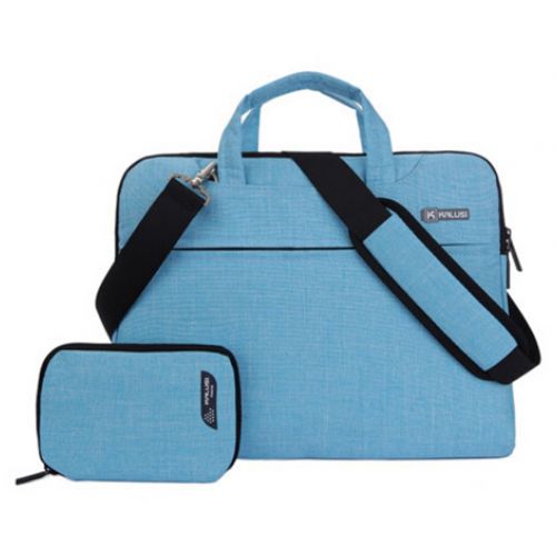  ElctronicStore Waterproof Laptop Bags For 15-Inch Laptop, Notebook Sleeve Bag Part Linen Blue Computer, Electronics